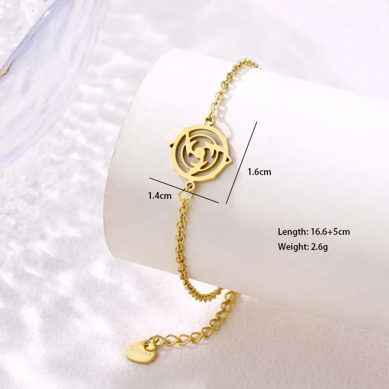 Book Elephant Thunder Element Cute Hip-Hop Lady 201 Stainless Steel Bracelets In Bulk display picture 7