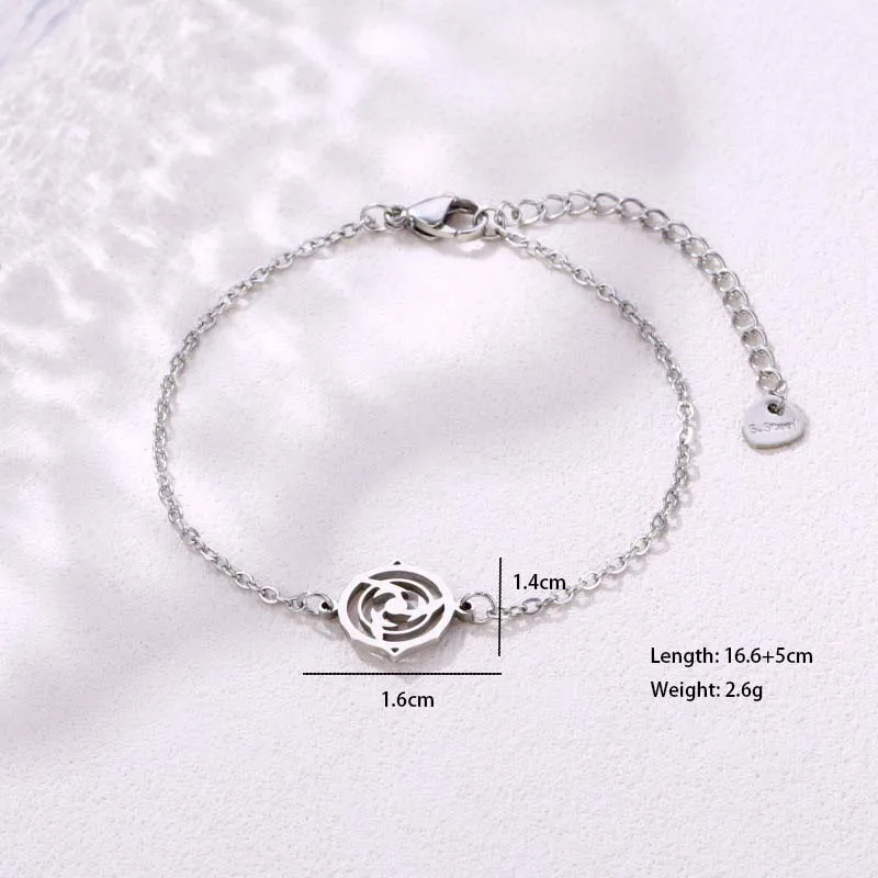 Book Elephant Thunder Element Cute Hip-Hop Lady 201 Stainless Steel Bracelets In Bulk display picture 18