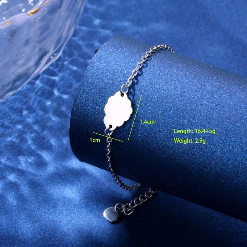 Kitten Paw Print Elephant Cute Hip-Hop Simple Style 201 Stainless Steel Bracelets In Bulk display picture 8