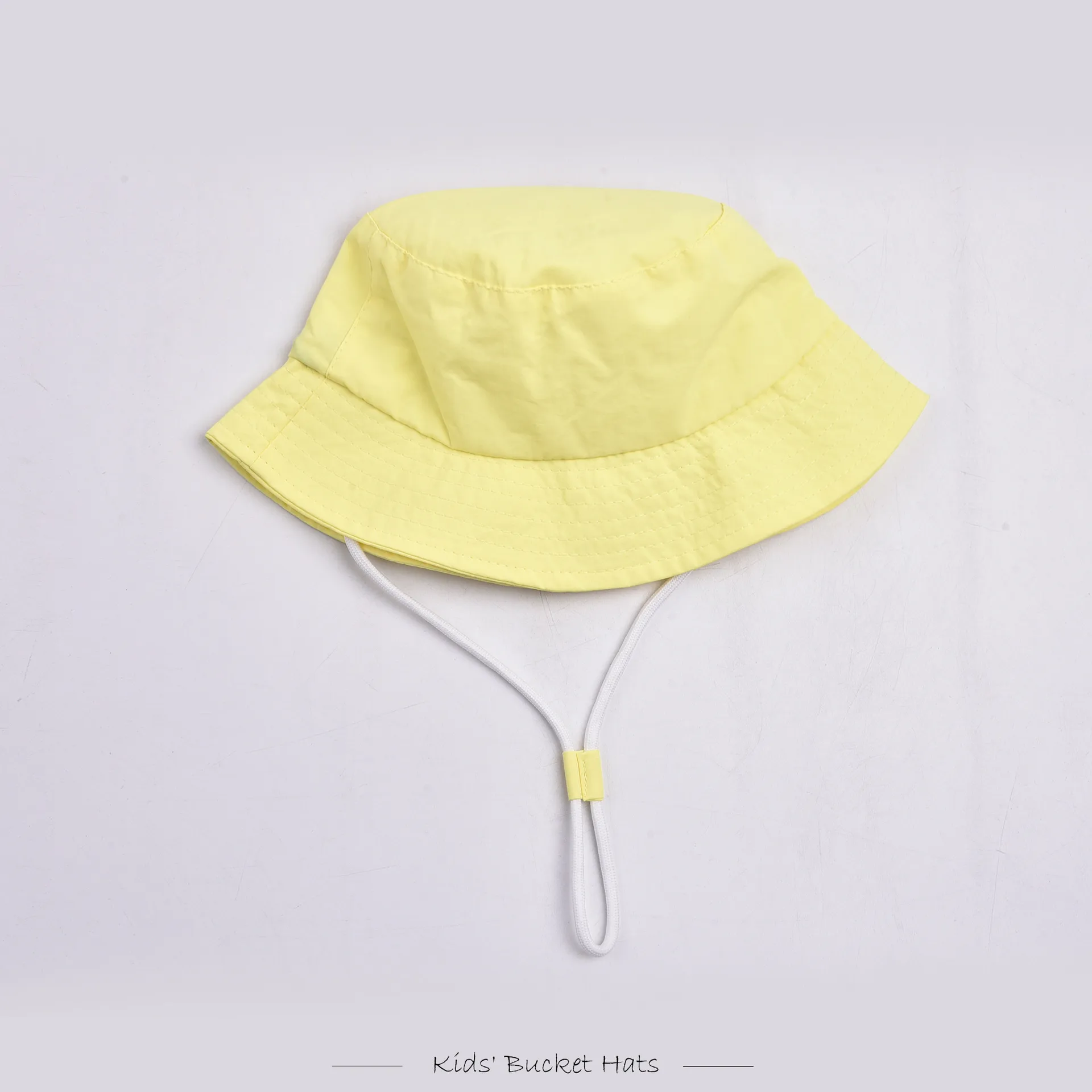 Children Unisex Solid Color Drawstring Cute Pastoral Bucket Hat display picture 18