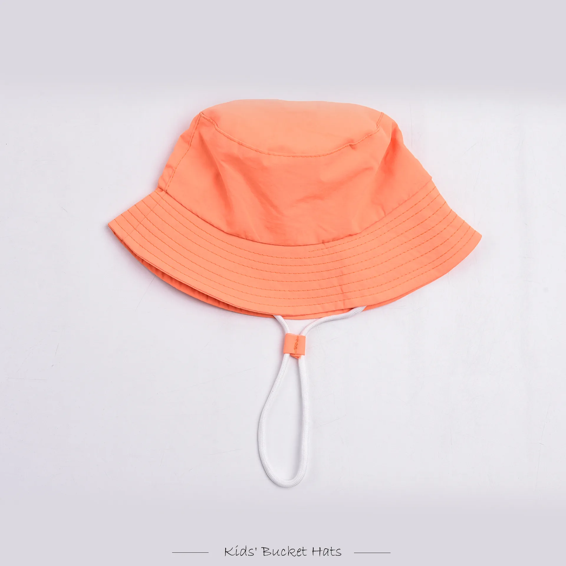 Children Unisex Solid Color Drawstring Cute Pastoral Bucket Hat display picture 21