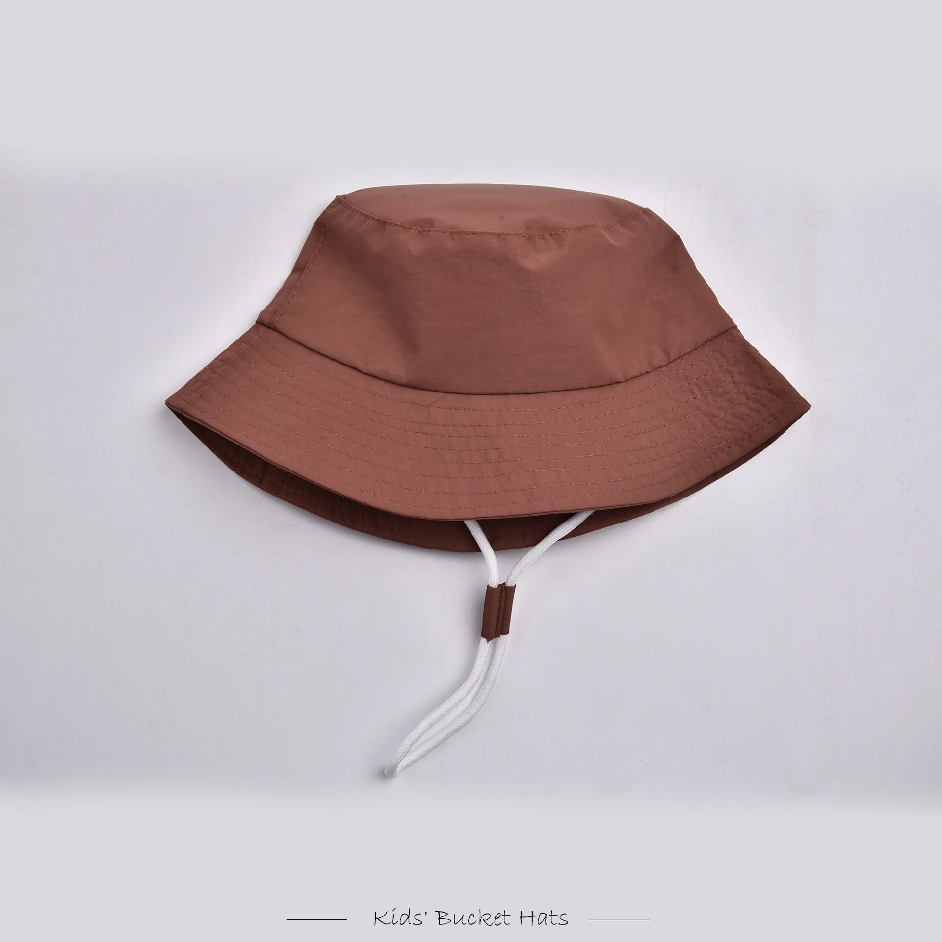 Enfants Unisexe Couleur Unie Cordon Mignon Pastorale Chapeau Seau display picture 19