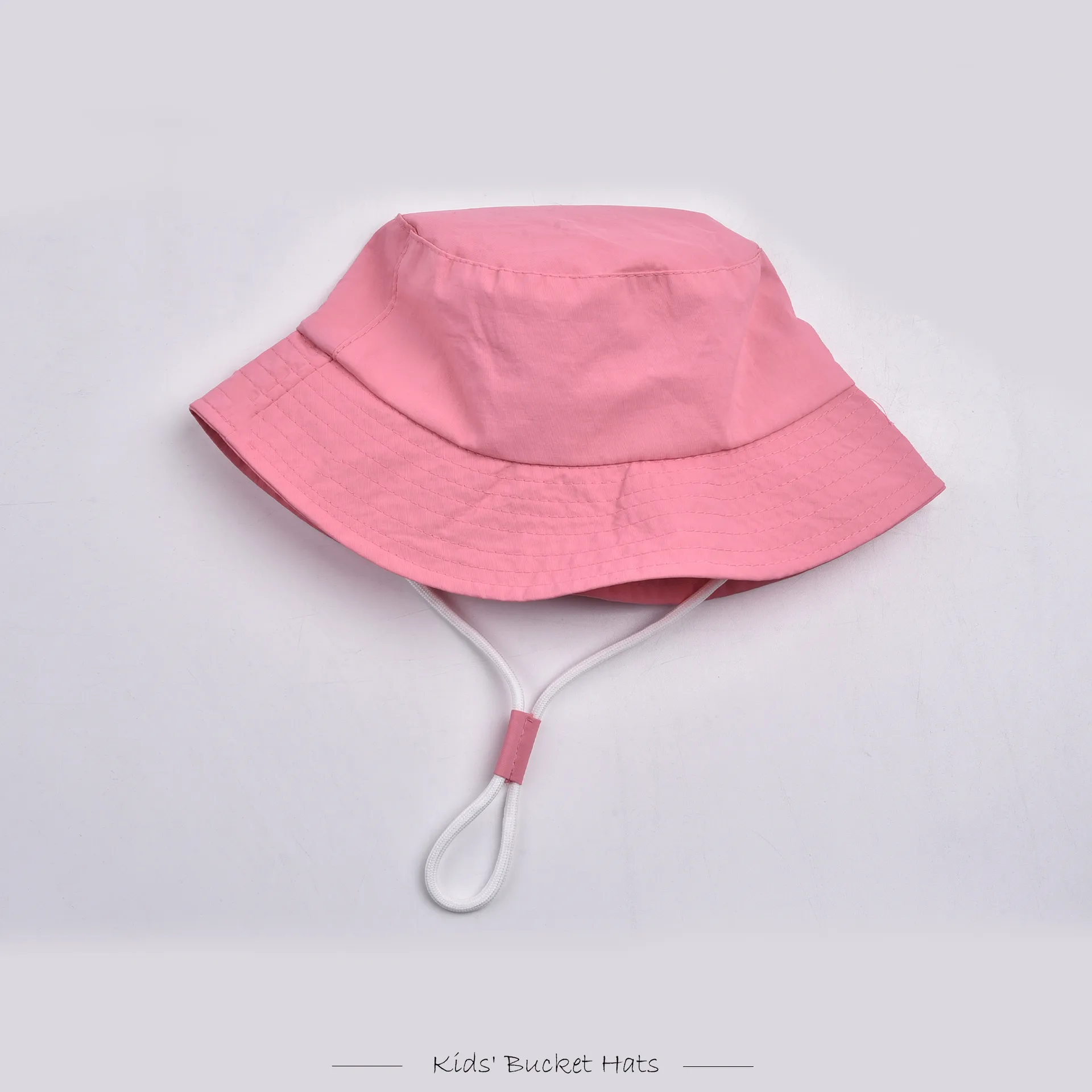 Children Unisex Solid Color Drawstring Cute Pastoral Bucket Hat display picture 22
