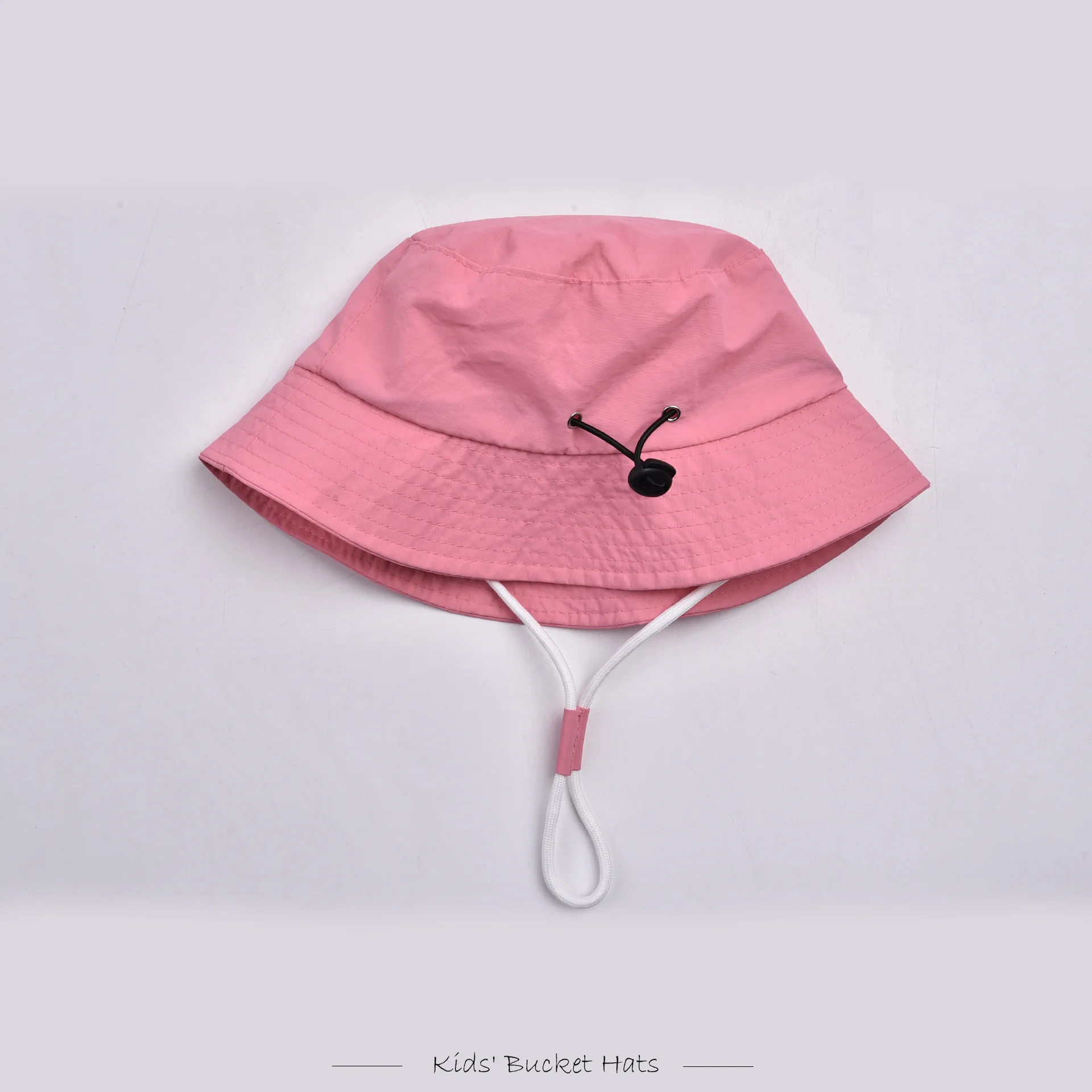 Children Unisex Solid Color Drawstring Cute Pastoral Bucket Hat display picture 25