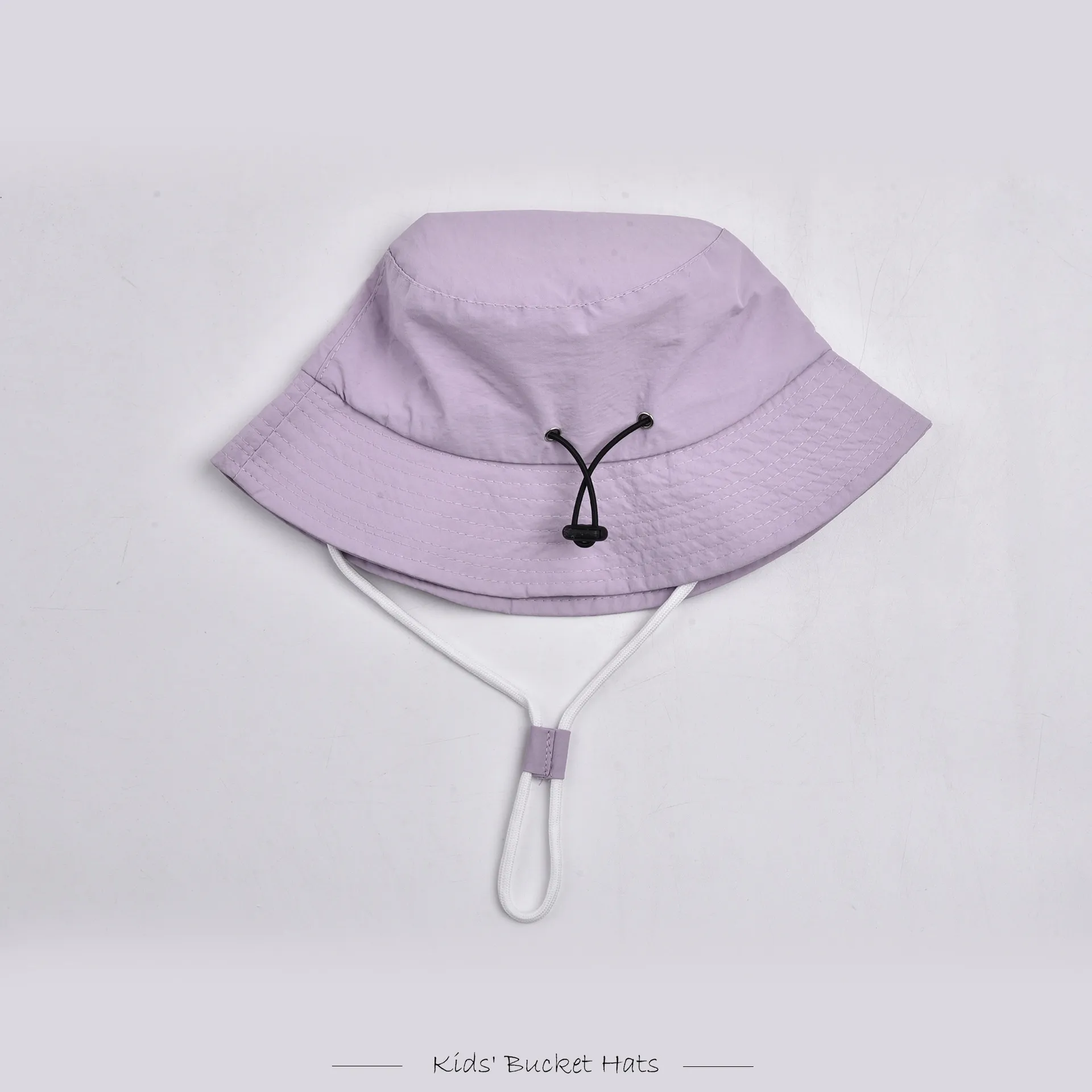 Children Unisex Solid Color Drawstring Cute Pastoral Bucket Hat display picture 27