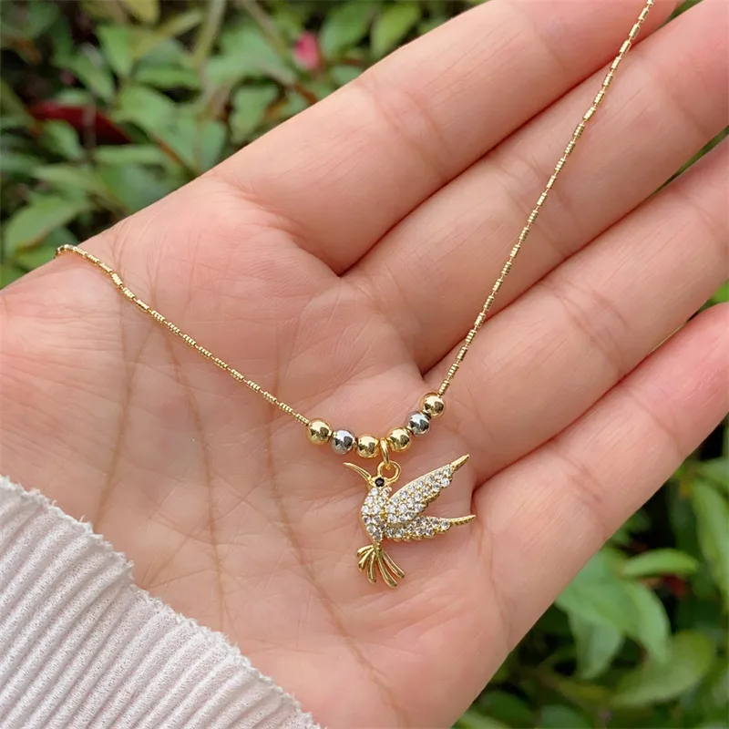 Animal Simple Style Classic Style Zircon Copper 18K Gold Plated Pendant Necklace Inlay Lobster Trigger Clasp Closure display picture 9