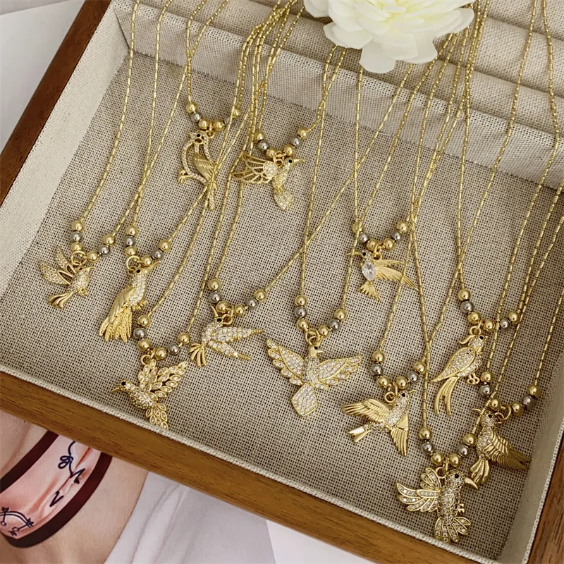 Animal Simple Style Classic Style Zircon Copper 18K Gold Plated Pendant Necklace Inlay Lobster Trigger Clasp Closure display picture 17