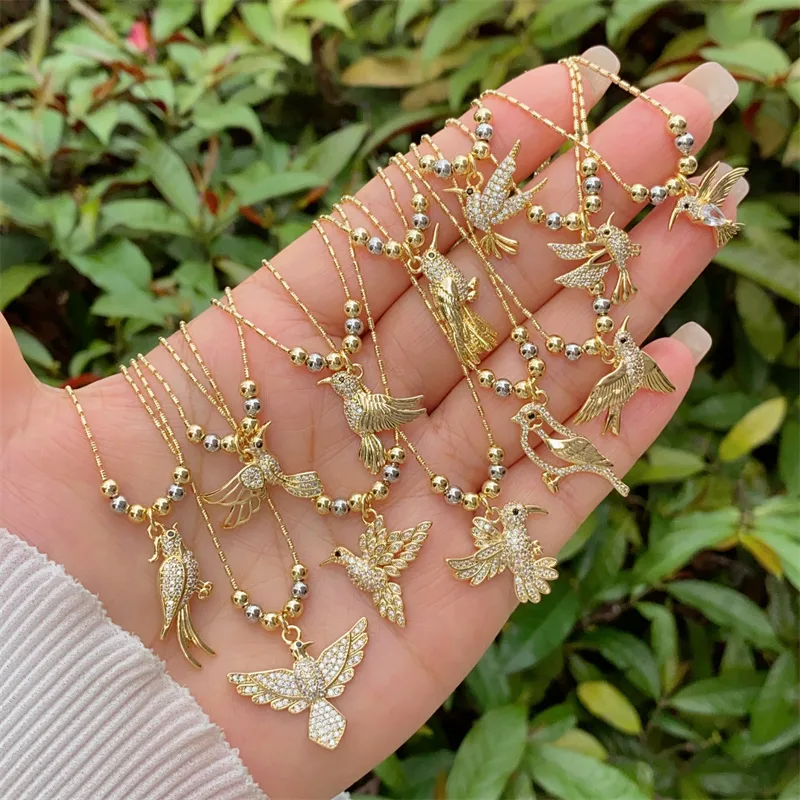 Animal Simple Style Classic Style Zircon Copper 18K Gold Plated Pendant Necklace Inlay Lobster Trigger Clasp Closure display picture 16