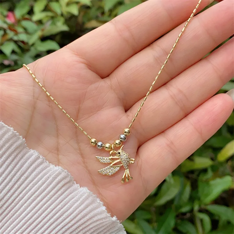 Animal Simple Style Classic Style Zircon Copper 18K Gold Plated Pendant Necklace Inlay Lobster Trigger Clasp Closure display picture 1