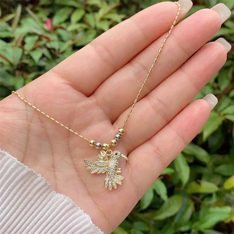 Animal Simple Style Classic Style Zircon Copper 18K Gold Plated Pendant Necklace Inlay Lobster Trigger Clasp Closure display picture 2