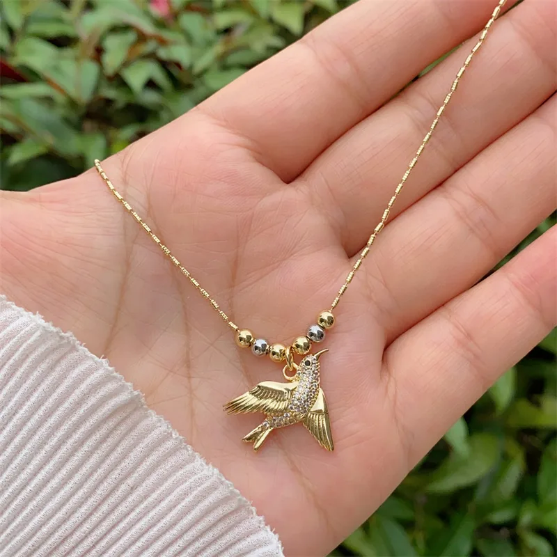 Animal Simple Style Classic Style Zircon Copper 18K Gold Plated Pendant Necklace Inlay Lobster Trigger Clasp Closure display picture 8