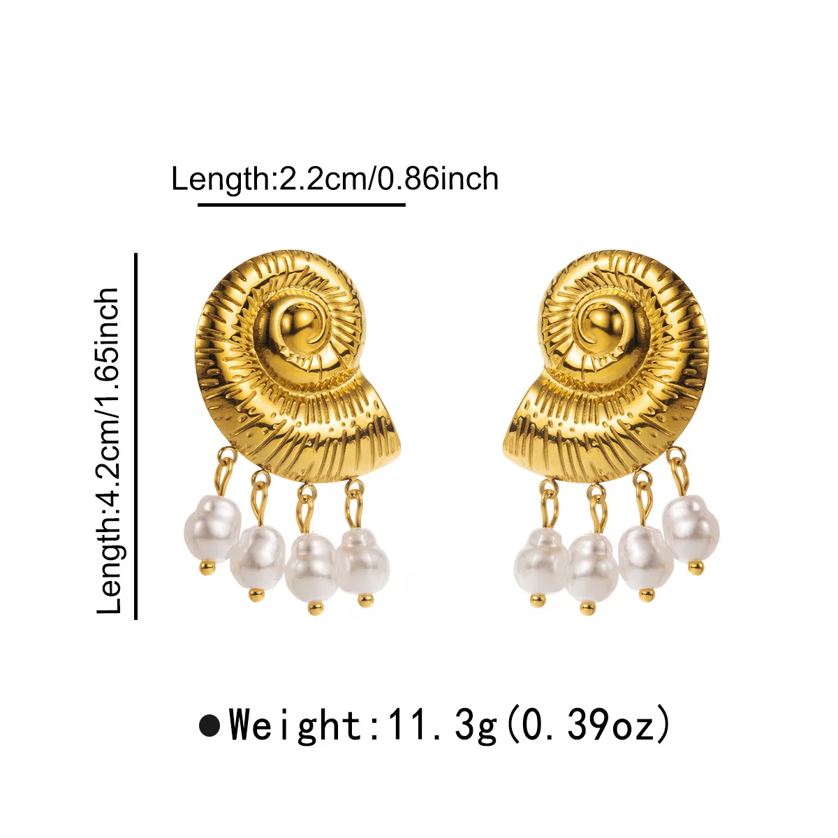 1 Pair Flower Sweet Artistic 304 Stainless Steel Plating Drop Earrings display picture 1
