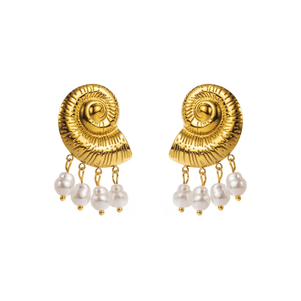 1 Pair Flower Sweet Artistic 304 Stainless Steel Plating Drop Earrings display picture 6