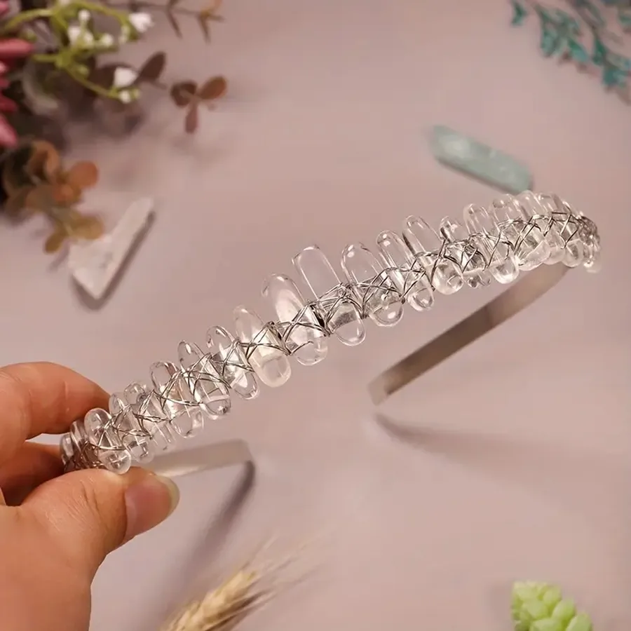 Women's Geometric Vintage Style Pastoral Alloy Gem Hair Band display picture 4