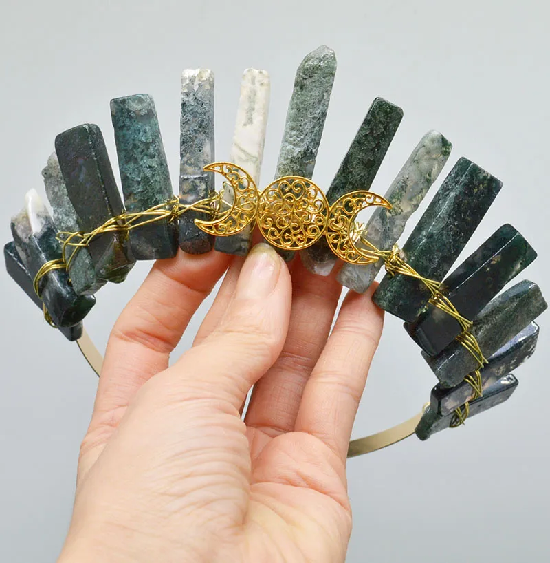 Women's Solid Color Chinoiserie Classical Handmade Gem Iron Hair Band display picture 16