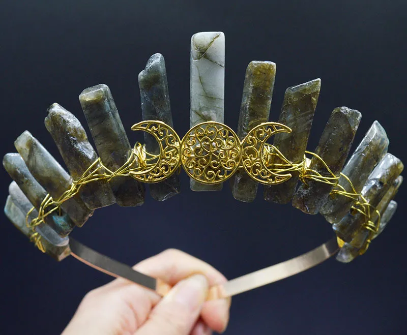 Women's Solid Color Chinoiserie Classical Handmade Gem Iron Hair Band display picture 14