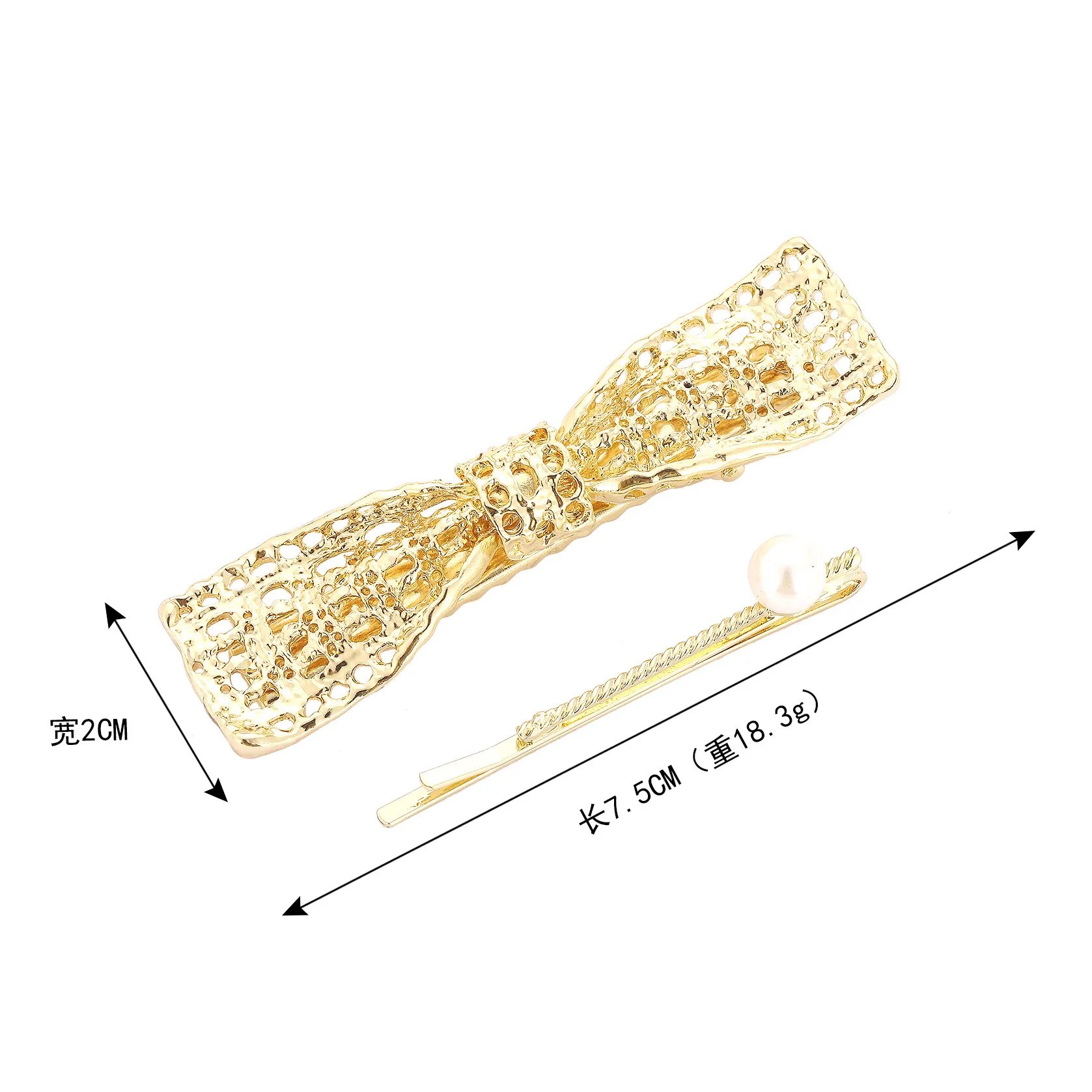 Mujeres Color Sólido Estilo Moderno Brillante Aleación Pinza Para El Cabello display picture 2