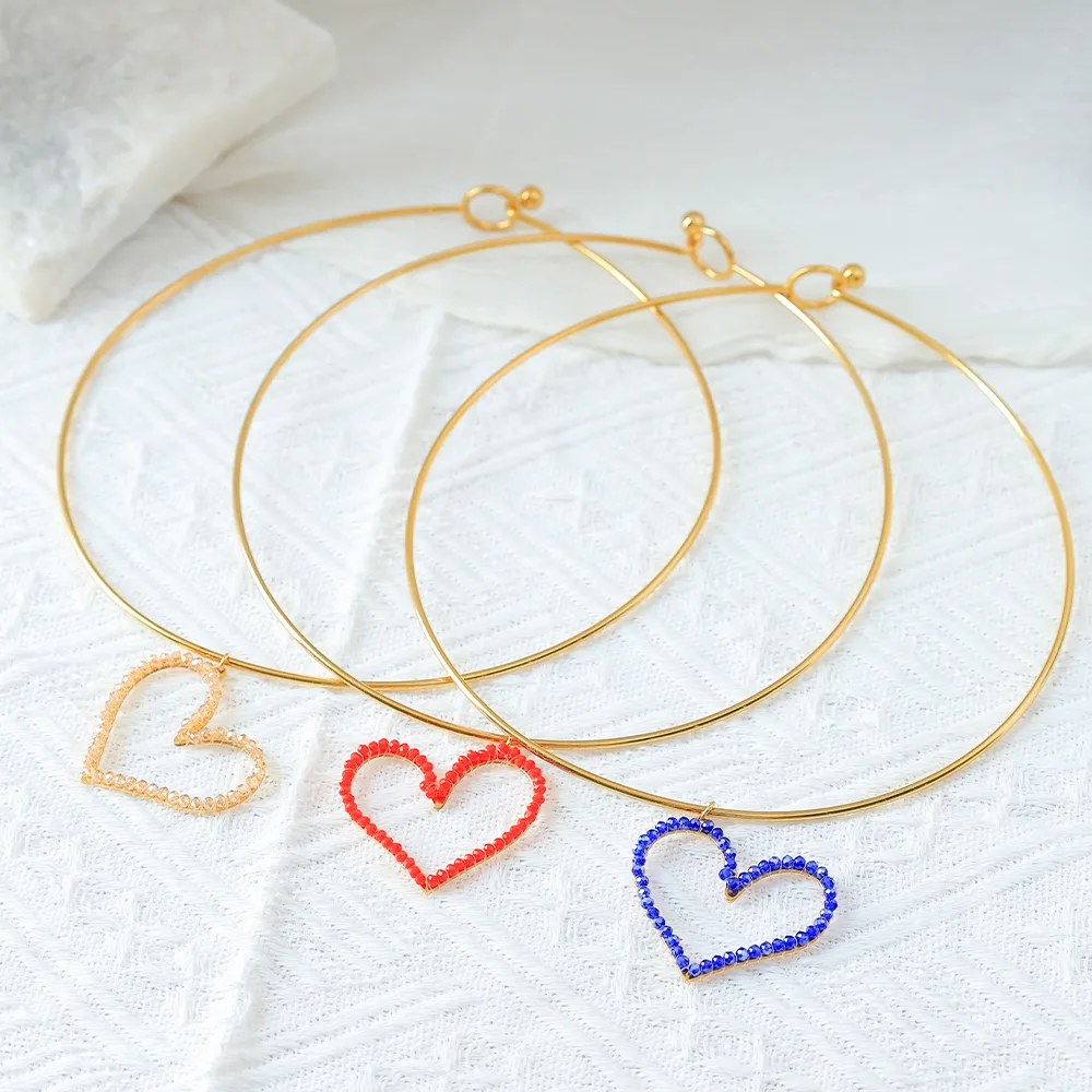 Forme De Cœur Reine Romantique Vêtement De Rue Plaqué Or 18K Acier Inoxydable 304 Imitation Diamant Pendentif De Gros display picture 17