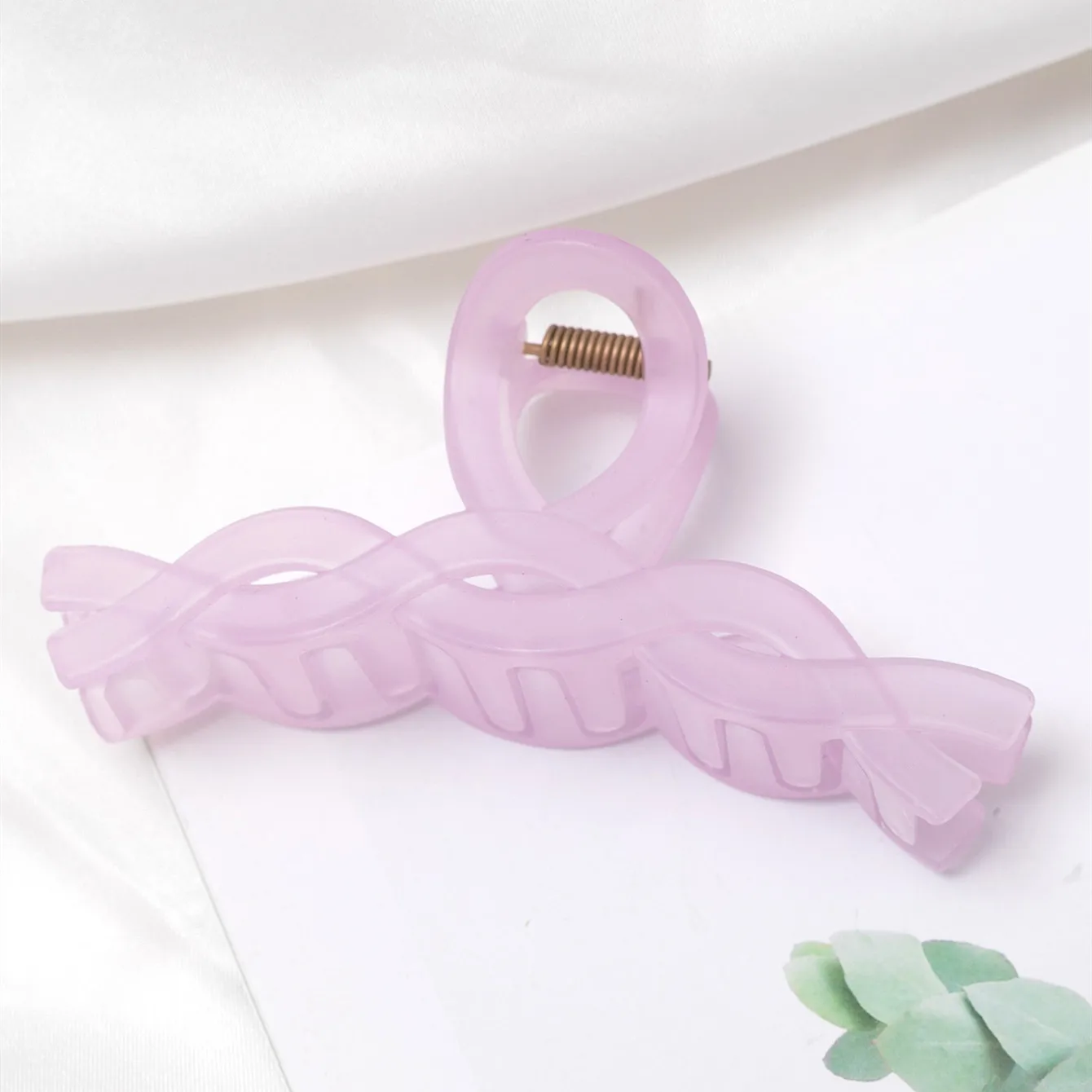 Femmes Couleur Unie Élégant En Plastique/Résine Griffes De Cheveux display picture 6