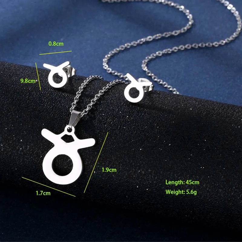 Simple Style Classic Style 201 Stainless Steel Constellation Women's Jewelry Set display picture 4