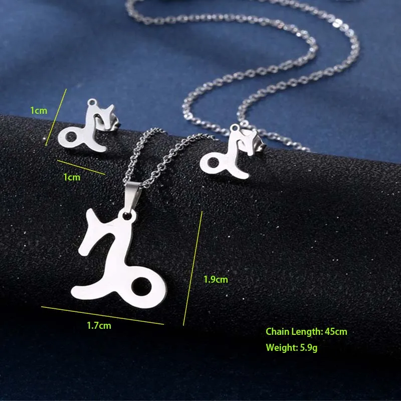 Simple Style Classic Style 201 Stainless Steel Constellation Women's Jewelry Set display picture 6