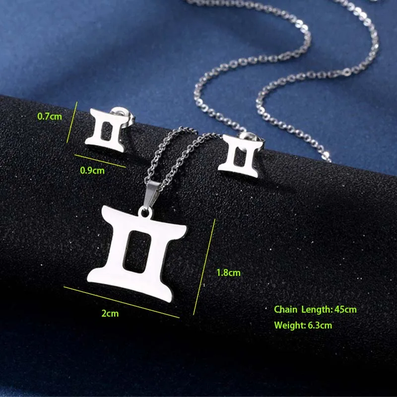Simple Style Classic Style 201 Stainless Steel Constellation Women's Jewelry Set display picture 10