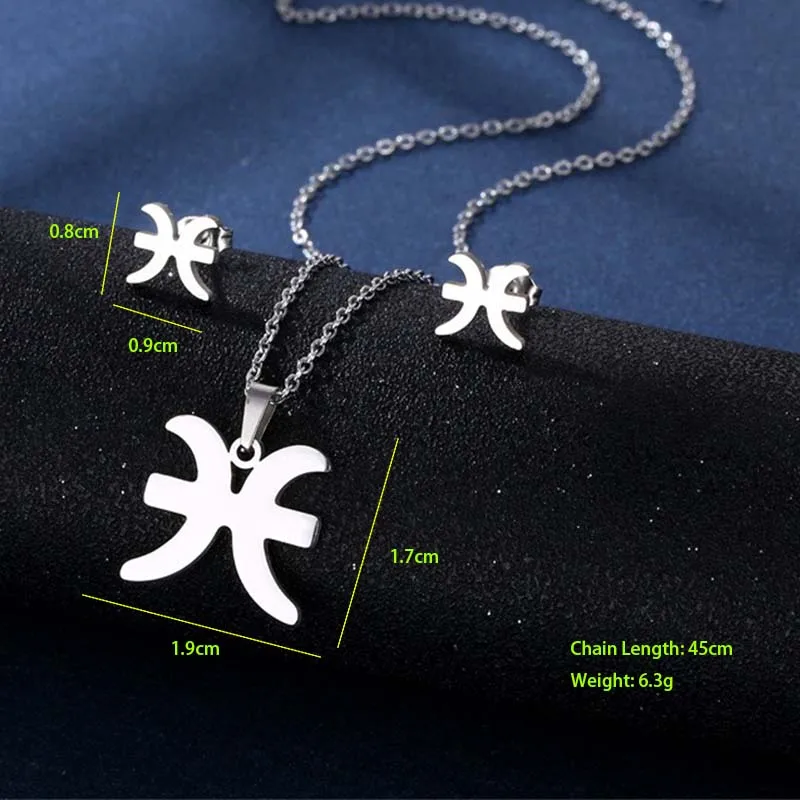Simple Style Classic Style 201 Stainless Steel Constellation Women's Jewelry Set display picture 8