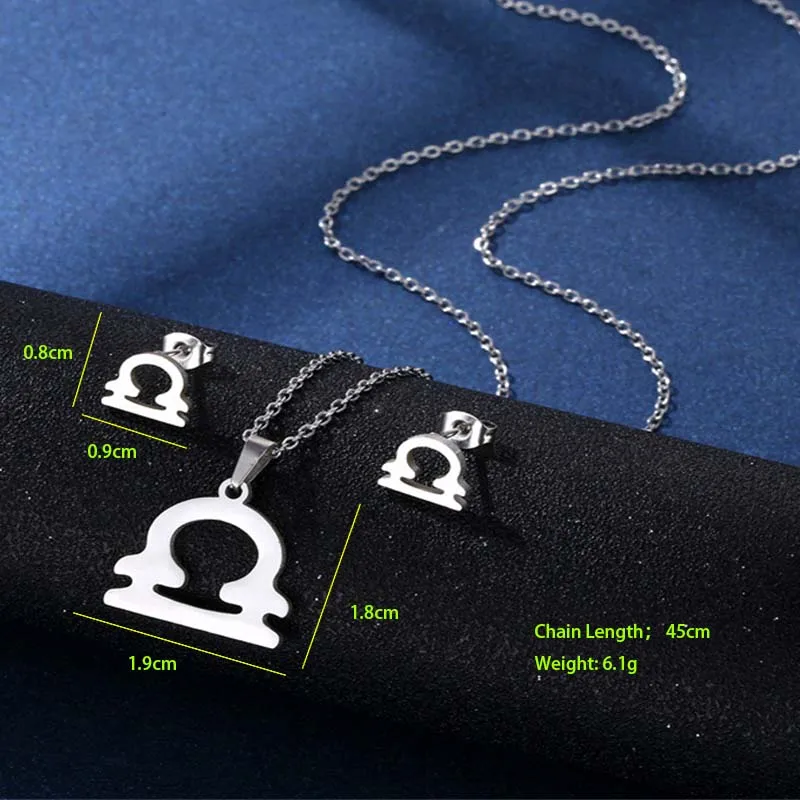Simple Style Classic Style 201 Stainless Steel Constellation Women's Jewelry Set display picture 11