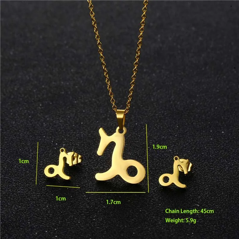 Simple Style Classic Style 201 Stainless Steel Constellation Women's Jewelry Set display picture 5
