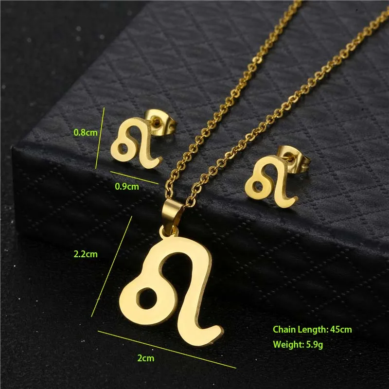 Simple Style Classic Style 201 Stainless Steel Constellation Women's Jewelry Set display picture 9