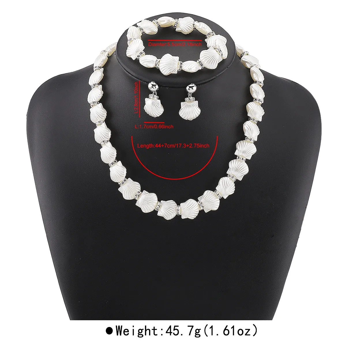 Elegant Modern Style Alloy Resin Shell Plating Women's Jewelry Set display picture 1