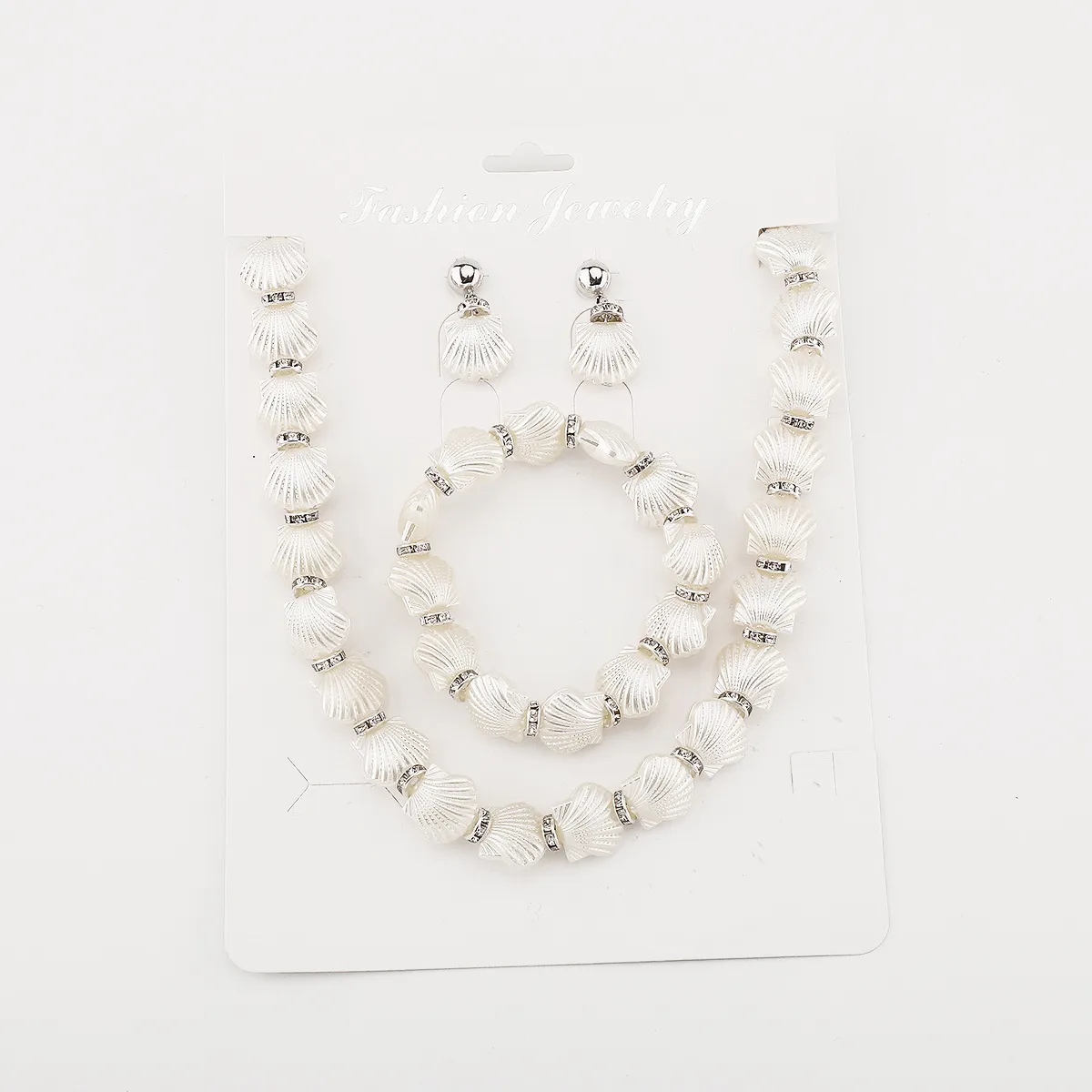 Elegant Modern Style Alloy Resin Shell Plating Women's Jewelry Set display picture 3
