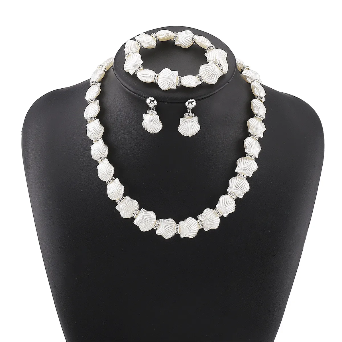 Elegant Modern Style Alloy Resin Shell Plating Women's Jewelry Set display picture 7