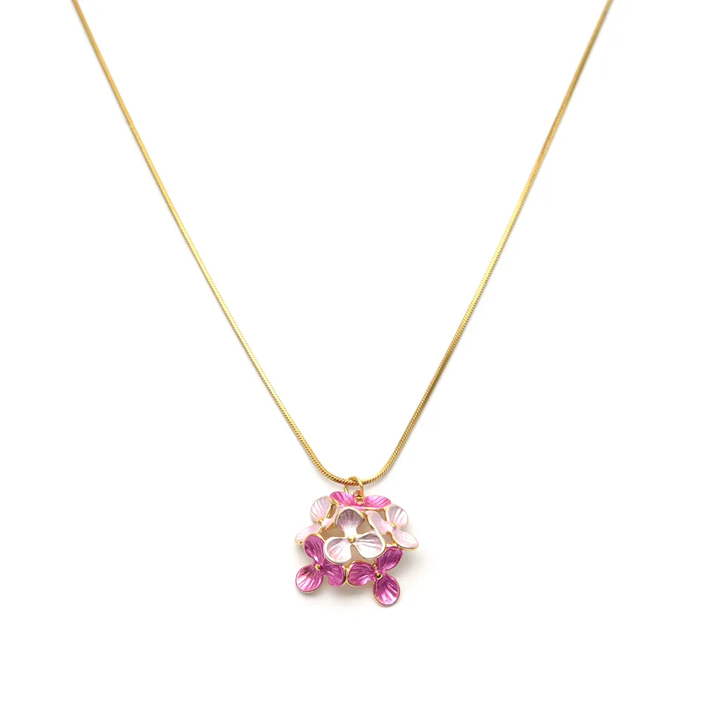 Flower Fairy Style Elegant Princess 304 Stainless Steel Pendant Necklace Lobster Trigger Clasp Closure display picture 6