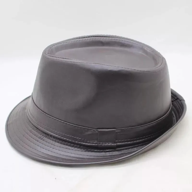 Unisexe Couleur Unie Sertissage Corps De Lumière Style Vintage Style Moderne Chapeau Fédora display picture 3