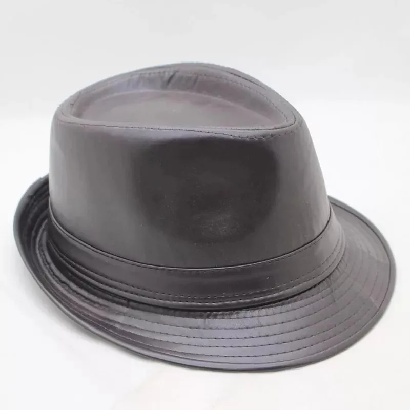 Unisexe Couleur Unie Sertissage Corps De Lumière Style Vintage Style Moderne Chapeau Fédora display picture 5