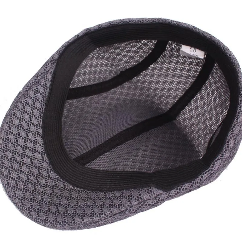Unisex Solid Color Flat Eaves Vintage Style Vacation Beret Hat display picture 2