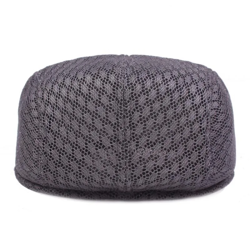 Unisex Solid Color Flat Eaves Vintage Style Vacation Beret Hat display picture 4