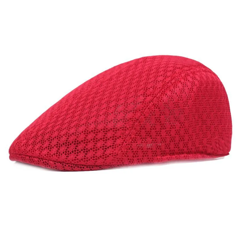 Unisex Solid Color Flat Eaves Vintage Style Vacation Beret Hat display picture 5