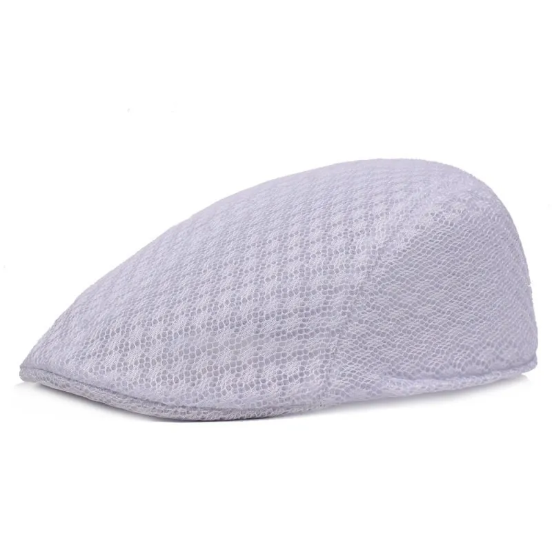 Unisex Solid Color Flat Eaves Vintage Style Vacation Beret Hat display picture 6