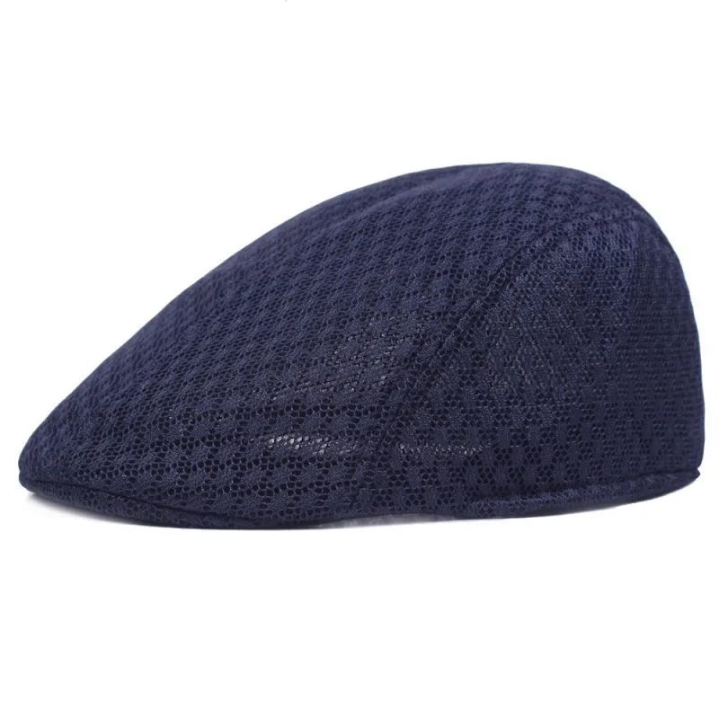 Unisex Solid Color Flat Eaves Vintage Style Vacation Beret Hat display picture 7