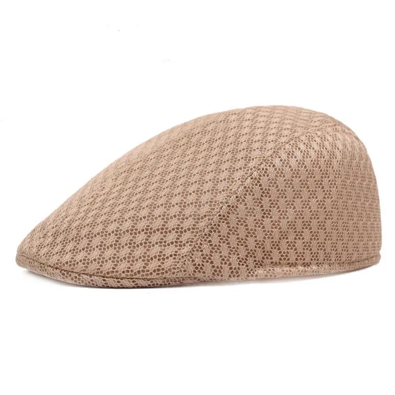 Unisex Solid Color Flat Eaves Vintage Style Vacation Beret Hat display picture 9