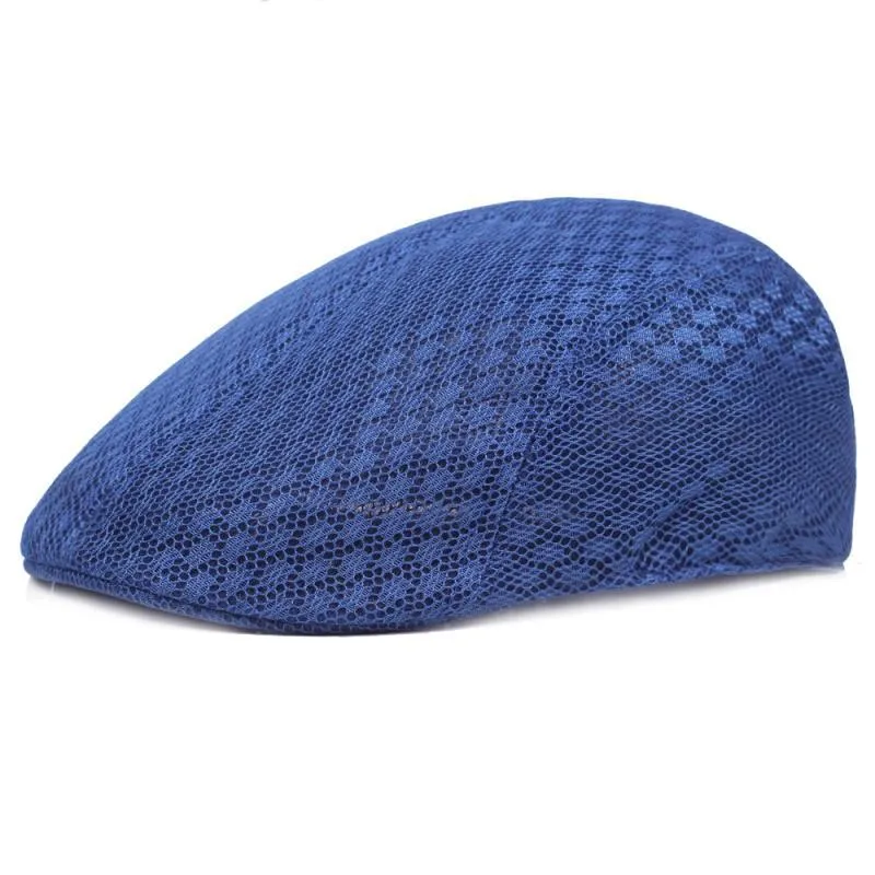 Unisex Solid Color Flat Eaves Vintage Style Vacation Beret Hat display picture 10