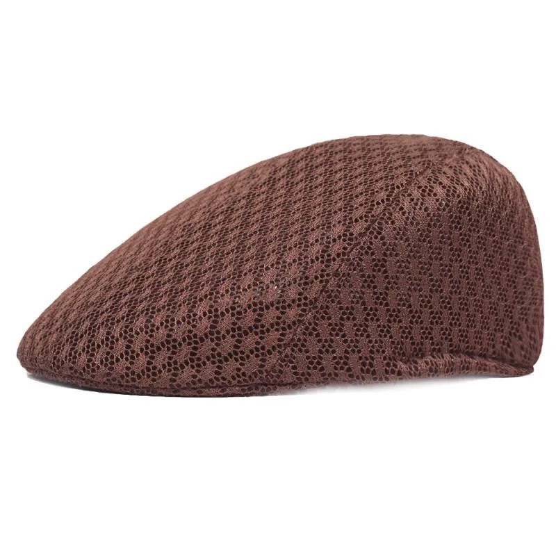 Unisex Solid Color Flat Eaves Vintage Style Vacation Beret Hat display picture 11