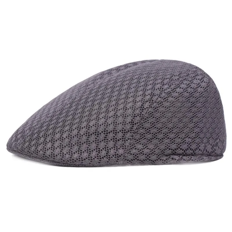 Unisex Solid Color Flat Eaves Vintage Style Vacation Beret Hat display picture 13