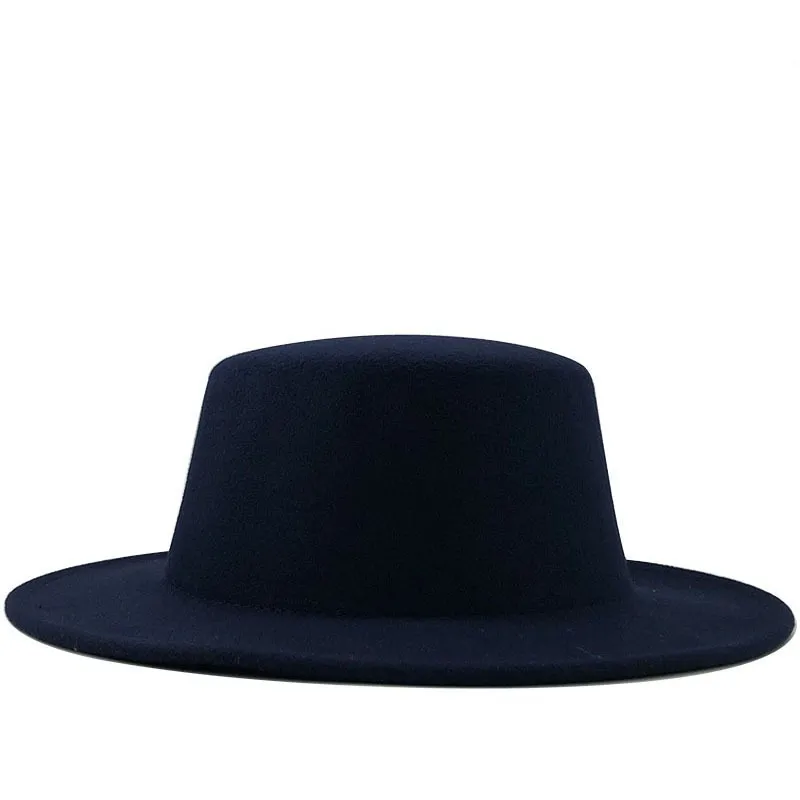 Unisex Solid Color Flat Eaves Light Body Modern Style British Style Straw Hat display picture 5