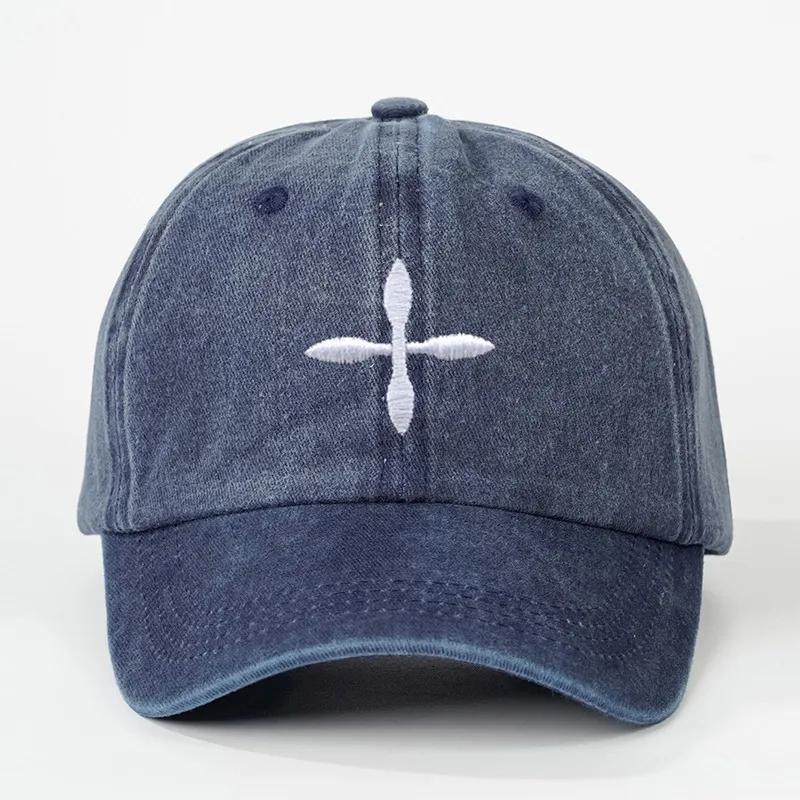 Unisex Cross Curved Eaves Embroidery Casual Simple Style Streetwear Baseball Cap display picture 5