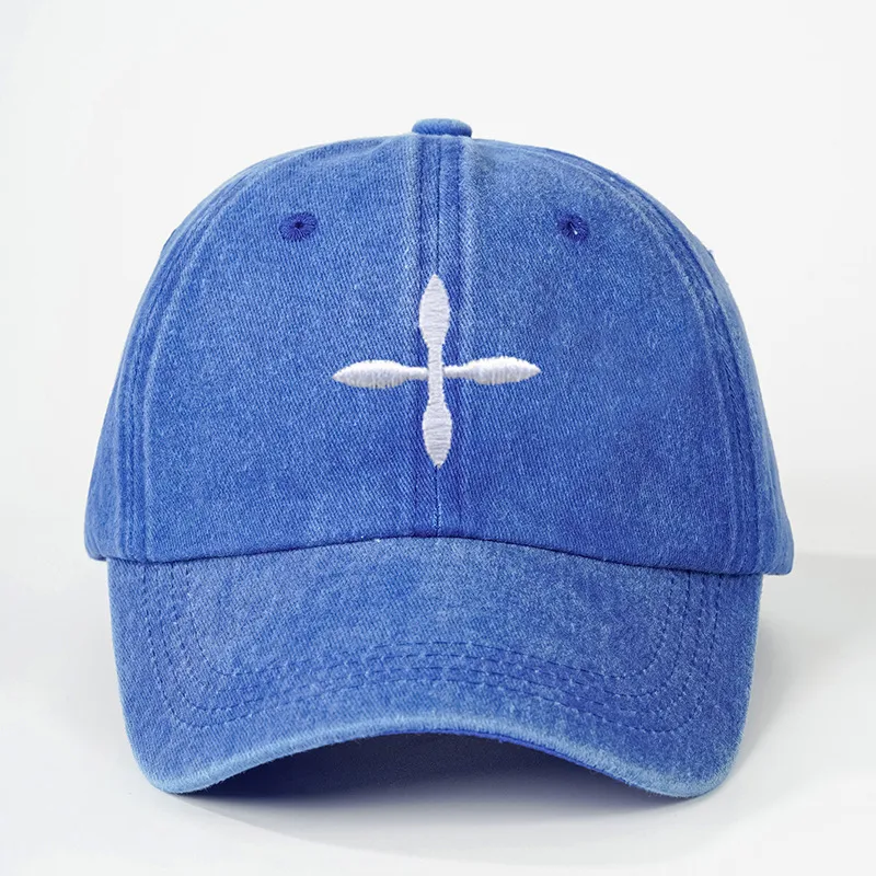 Unisex Cross Curved Eaves Embroidery Casual Simple Style Streetwear Baseball Cap display picture 6