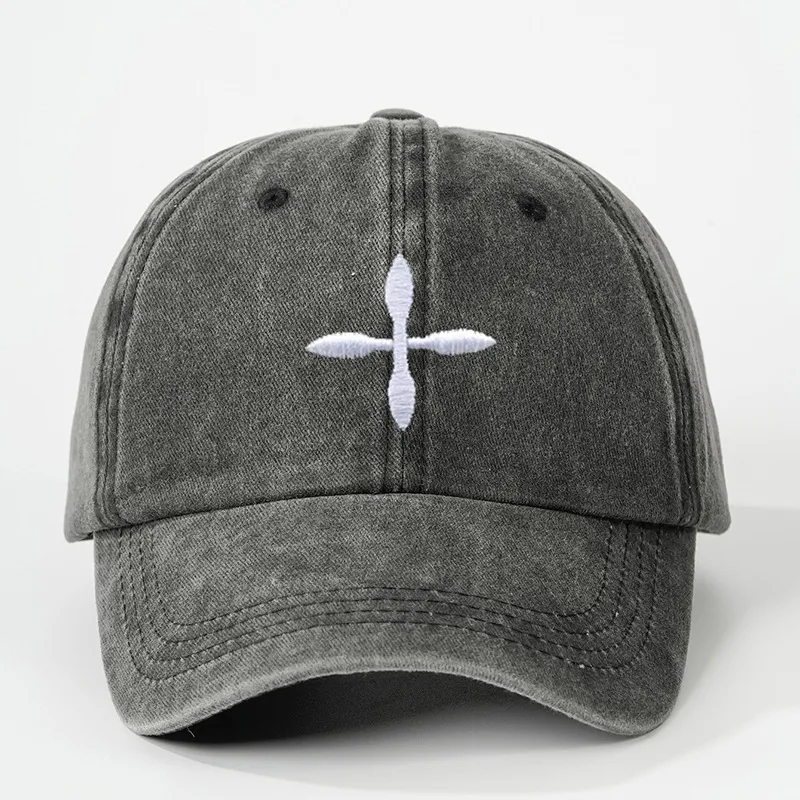 Unisex Cross Curved Eaves Embroidery Casual Simple Style Streetwear Baseball Cap display picture 2