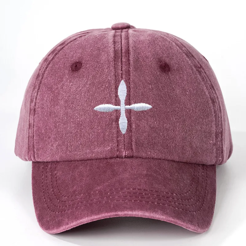 Unisex Cross Curved Eaves Embroidery Casual Simple Style Streetwear Baseball Cap display picture 3